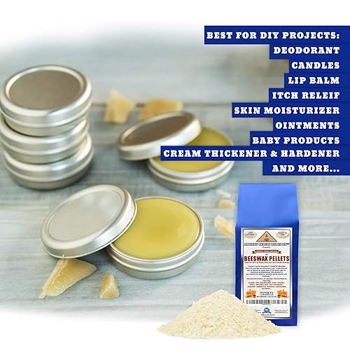 Miniatura 6 de Pastillas naturales de cera de abeja de grado cosmético a granel, grado A, triple filtrado, ideal para proyectos de cuidado de la piel, fabricación