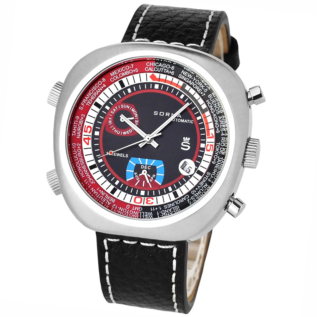 Amazon | SORNA(ソルナ) 自動巻き腕時計（手巻き機能あり） T23766