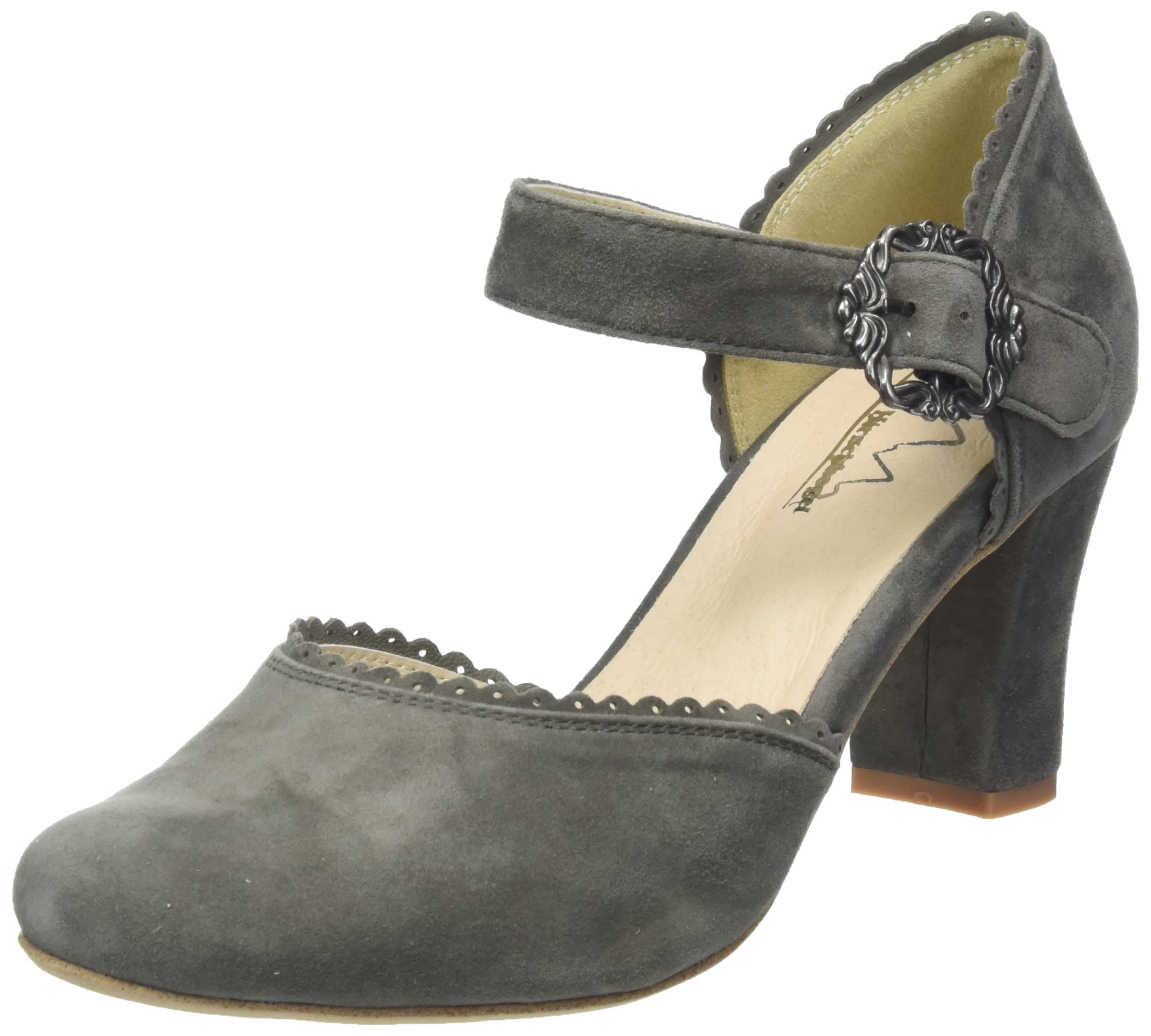 Hirschkogel Women's 3005715 Court Shoes, Charcoal, 7 UK
