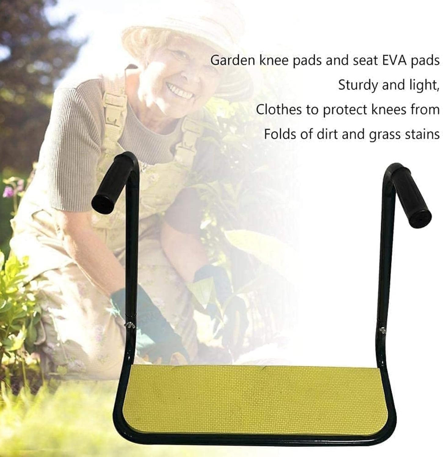 Outdoor Garden Stool Modern Garden Kneeler Seat | Thicken Kneeling Pad| Kneeling Chair with Two Tool Bag for Gardening | Ideal Choice for Parents, Seniors