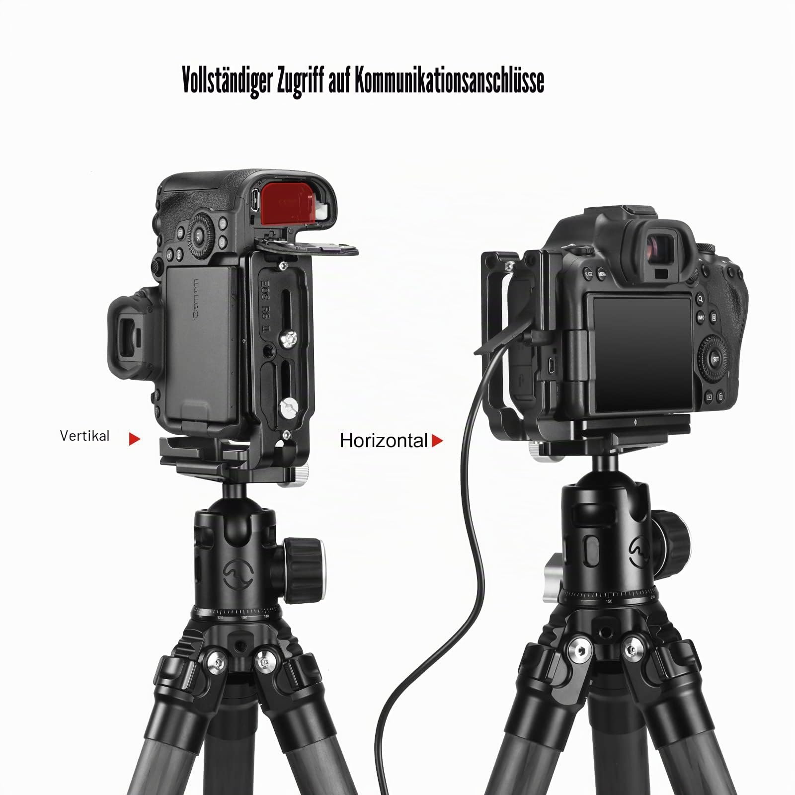 Sunwayfoto PCL-R6II L-Bracket für EOS R6 Mark II & R6 III Arca Swiss Schnellwechselplatte L-Winkel