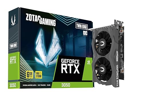ZOTAC GeForce RTX 3050 Twin Edge OC 6GB GDDR6 Black