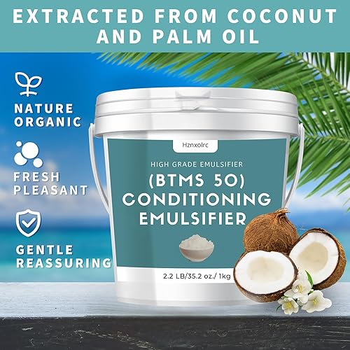 Miniatura 9 de Emulsionante acondicionador BTMS 50 de 9.6 onzas para hacer acondicionador sin enjuague, gránulos de emulsionante acondicionador BTMS 50 premium,