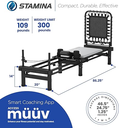 Miniatura 3 de AeroPilates Reformer Home Workout Equipment, Pilates Machine wResistance