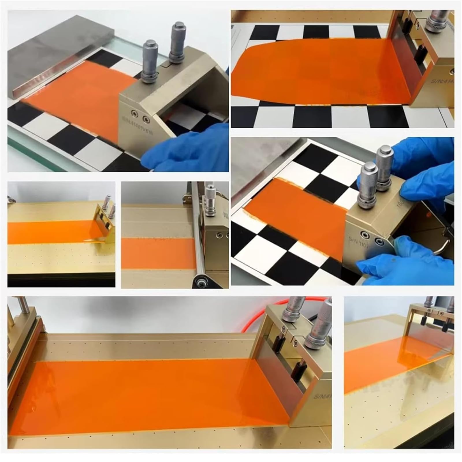 Aplicador de revestimiento de película ajustable, herramienta de revestimiento de precisión, grosor de 0 a 3500 μm, precisión de ± 2 μm, raspador magnético, para impresión de laboratorio y pintura