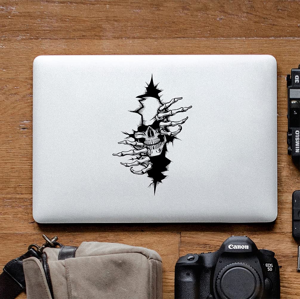 2 Adesivi Teschio 3D Per Auto - Decorazione Horror Per Halloween, 32x22cm - Foto 13