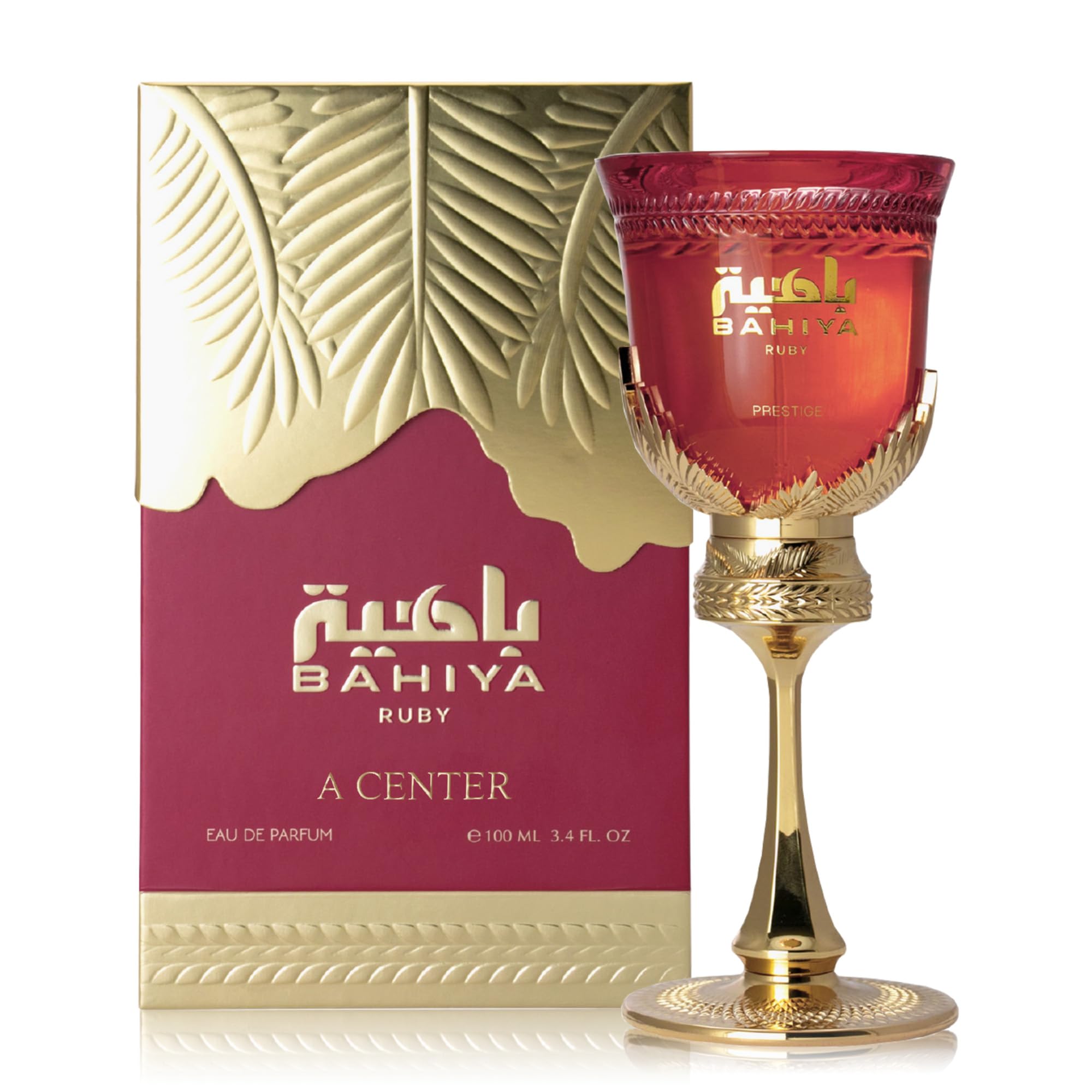 A CENTER Bahiya Women's Perfume 3.4Fl Oz Eau de Parfum With Blood Orange,Mandarin,Black Currant,Passion Fruit,Patchouli,Vanilla,Luxury Scent with