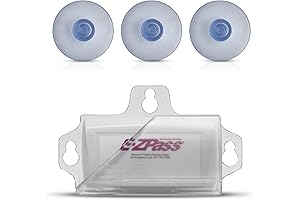 EZ Pass Holder with 3-Super Strong Suction Cups for Windshield. Ezpass Holder,...
