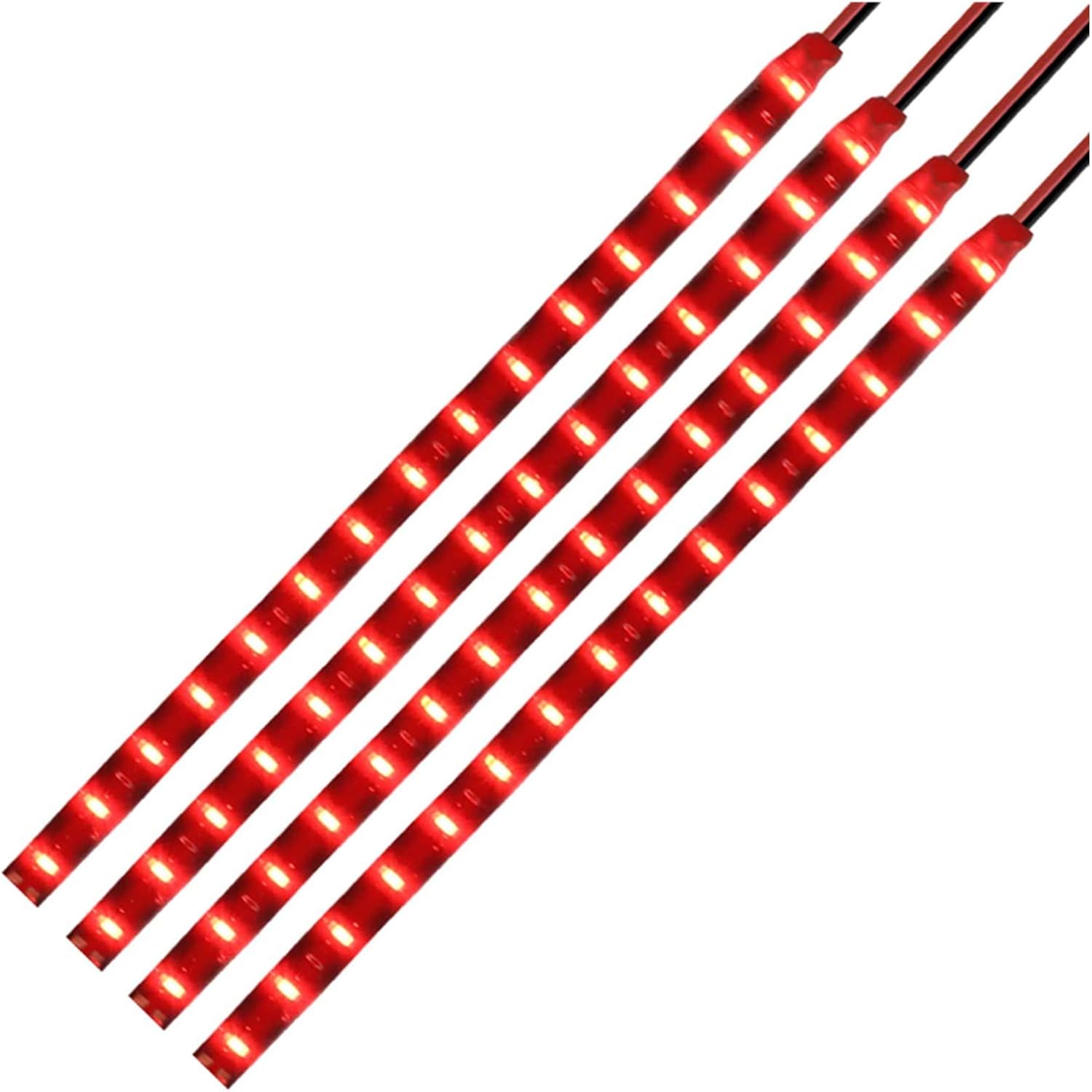 Amazon Led テープライト 正面発光 15連 防水 切断可 12v車用 4本 レッド Ledテープ 車 バイク Amazon Led テープライト 正面発光 15連 防水 切断可 12v車用 4本 レッド Ledテープ 車 バイク