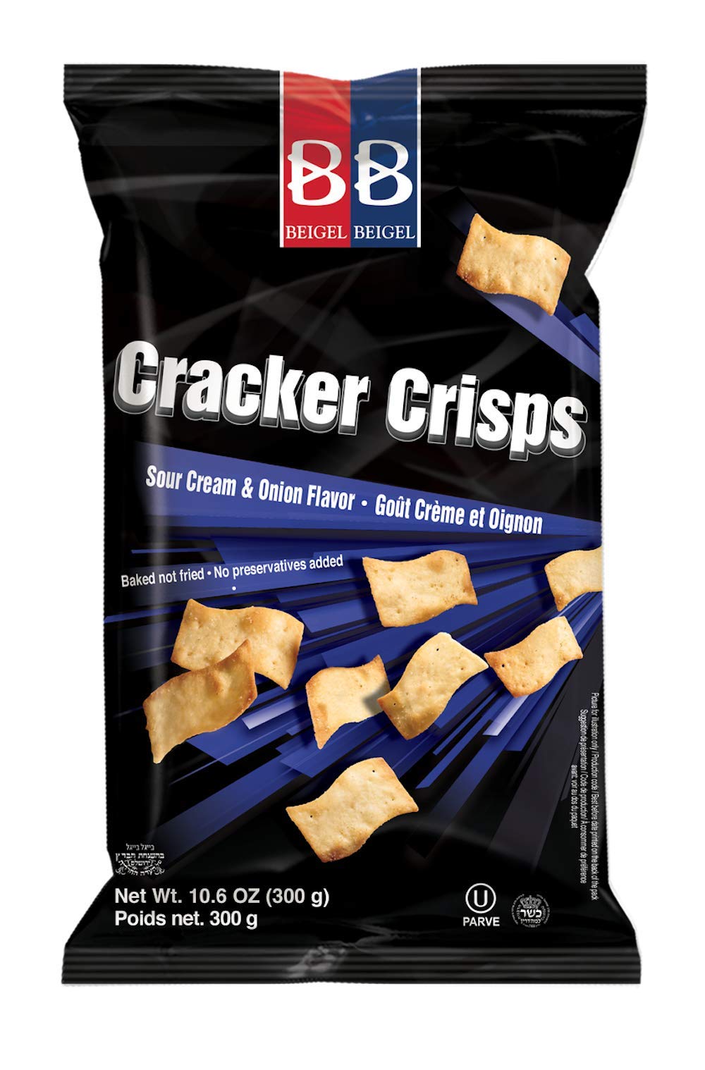 Beigel Cracker Crisps - Sour Cream & Onion 10.6oz.