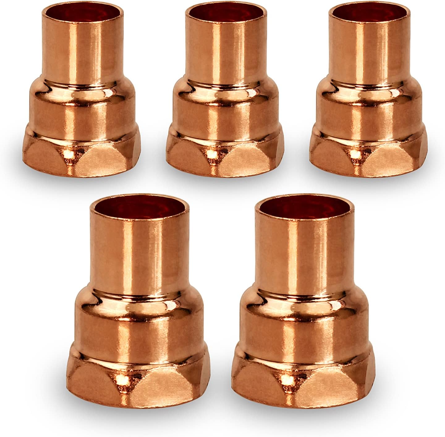 DDGA0012-5 Female Adapter Fitting Sweat x FIP Connections, 1/2, Copper