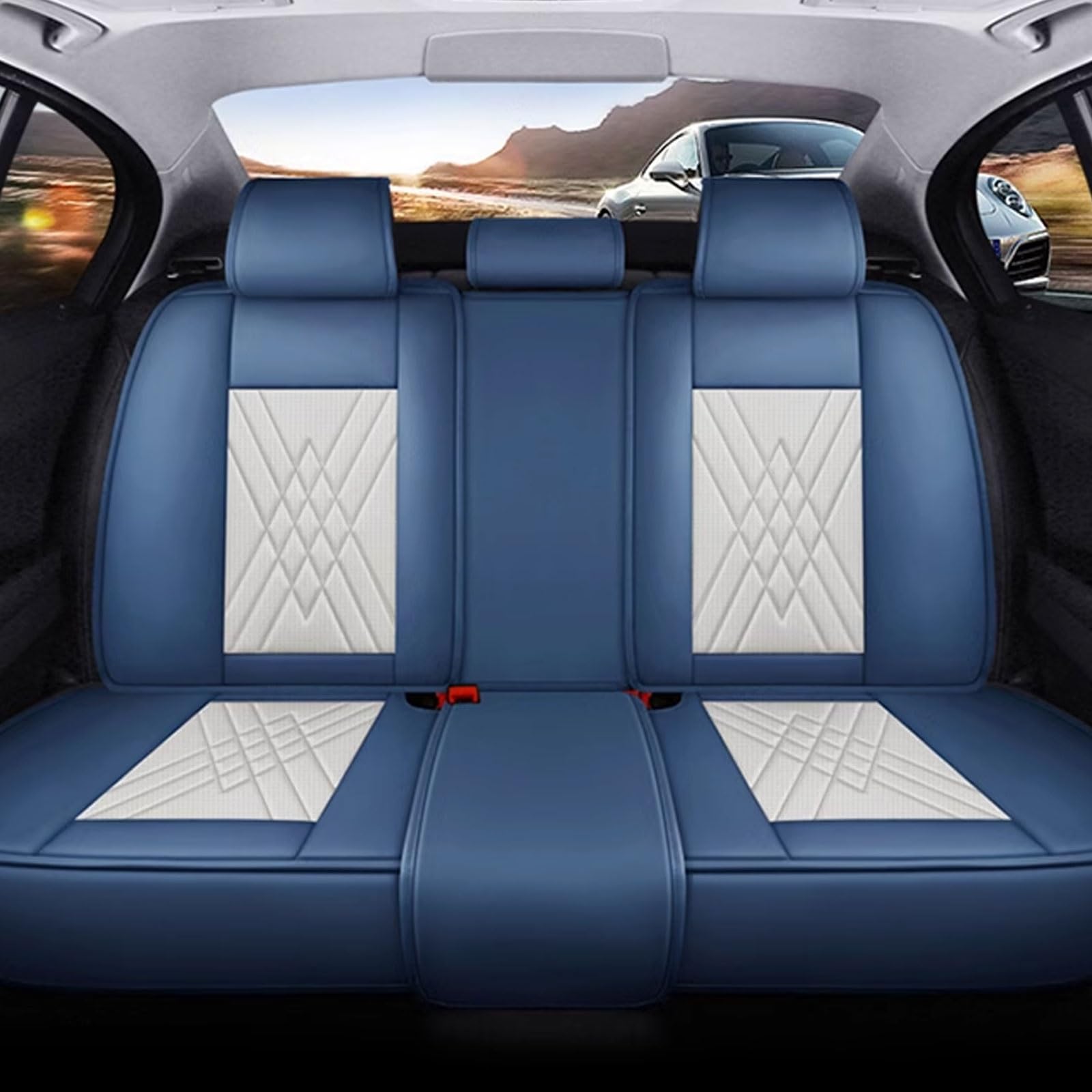 WETCL Coussin De Siège De Voiture Pour Renault Clio V Life/Zen/Intens/R.S. Line 2019-2022 2023 2024,Mousse Mémoire Protection Chaise Confortable Antidérapant Tapis Couverture Siège,E Coffee