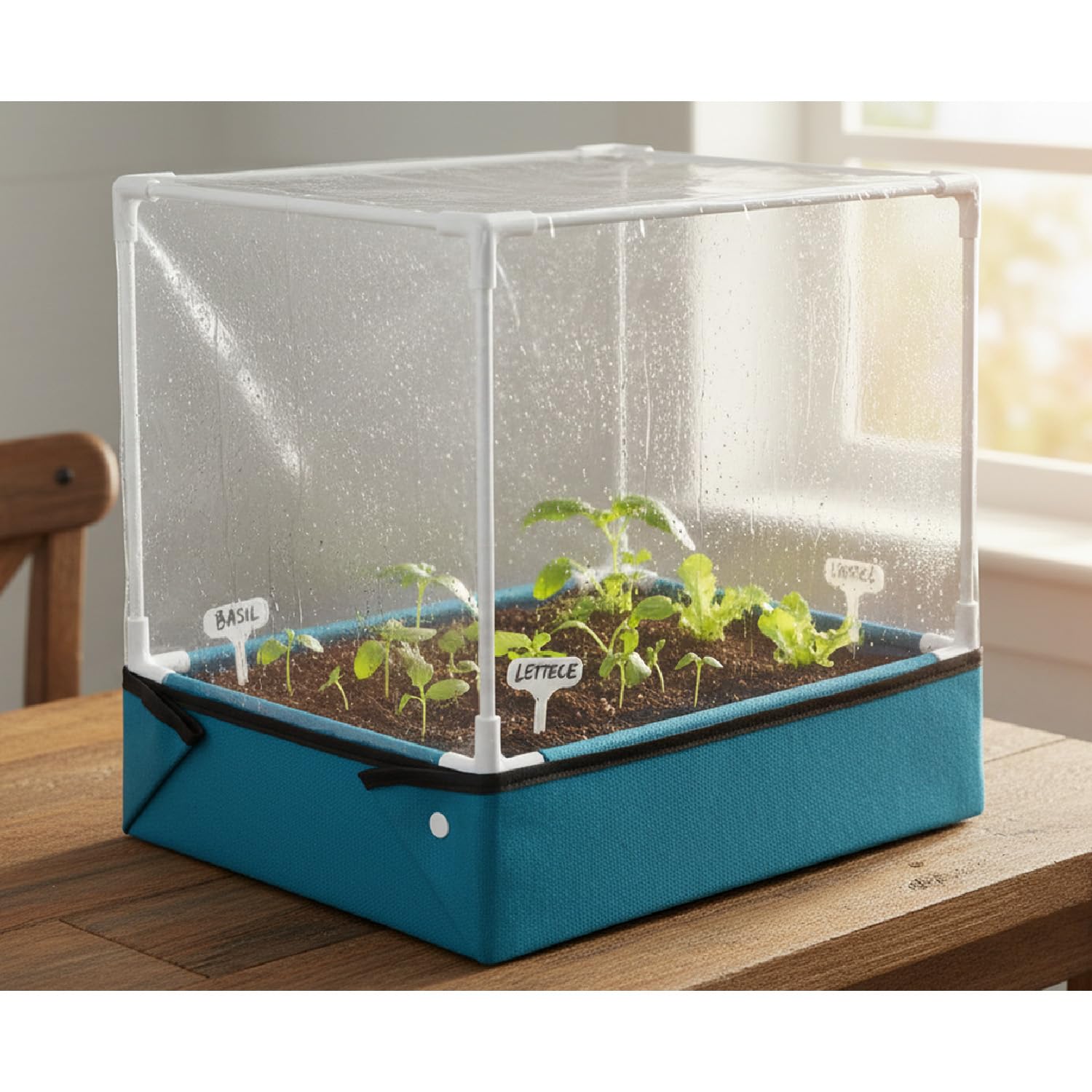 WADY Pilze züchten Set Pilze Züchten Growzelt,Tragbarer und klappbarer Grow Zelt Grow Box für Pilzee wie Enoki Pilze, Heilpilze, Pilze im Allgemeinen(Blau)