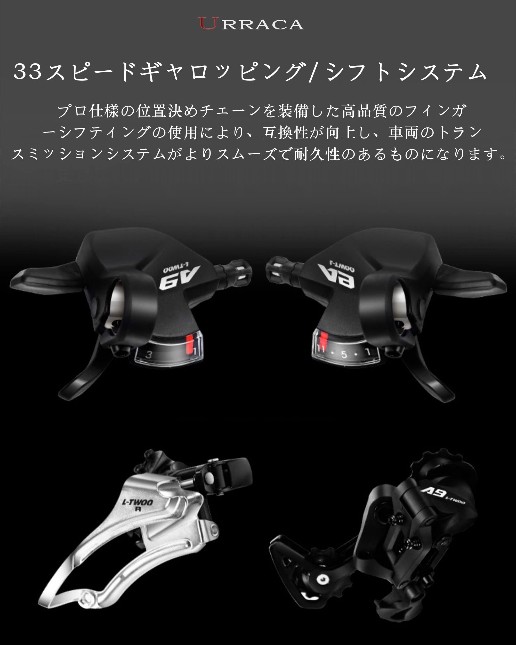 Amazon | 27段変速、MTB 27.5インチマウンテンバイク、ダウンヒル