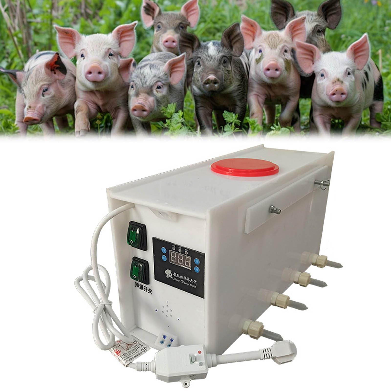 Distributeur automatique de lait pour porcelets d'élevage avec 8 tétines