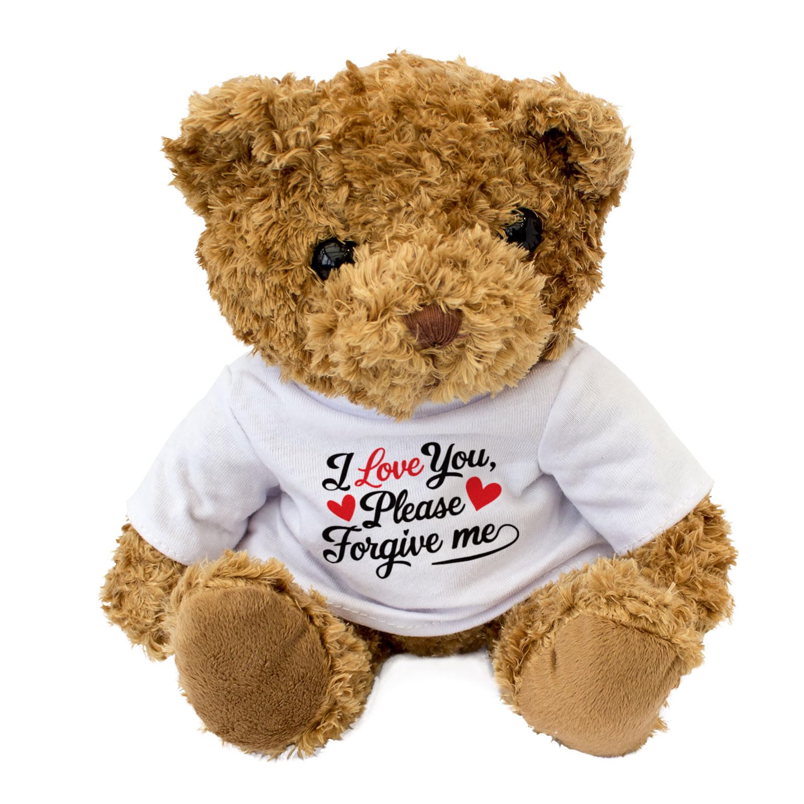 Big Red Egg I LOVE YOU, PLEASE FORGIVE ME - Teddy Bear - Cute Soft Cuddly Adorable - Gift Present Apology - Image 2