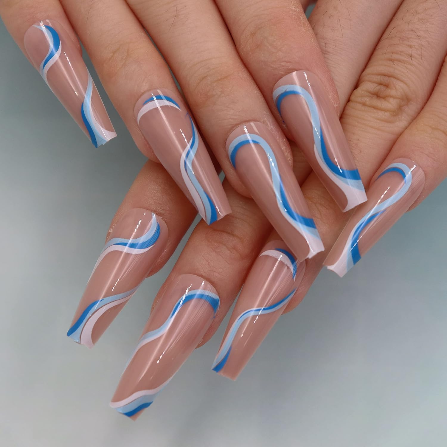 Buy Misud Extra Long Coffin Press On Nails 24pcs Glossy Ballerina Acrylic Nails Blue Abstract Swirl False Nails With Design Full Cover Fake Nails For Women Girls Online In Taiwan B095xv9r8n Buy Misud Extra Long Coffin Press On Nails 24pcs Glossy Ballerina Acrylic Nails Blue Abstract Swirl False Nails With Design Full Cover Fake Nails For Women Girls Online In Taiwan B095xv9r8n