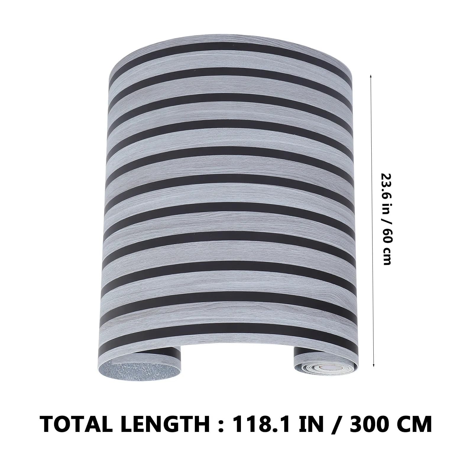Pannelli Legno Per Pareti Pannelli da parete con doghe grigie staccabili e incollabili, autoadesivi, spessi, impermeabili, decorativi, 60 x 300 cm, for cucina e bagno.(Silver)