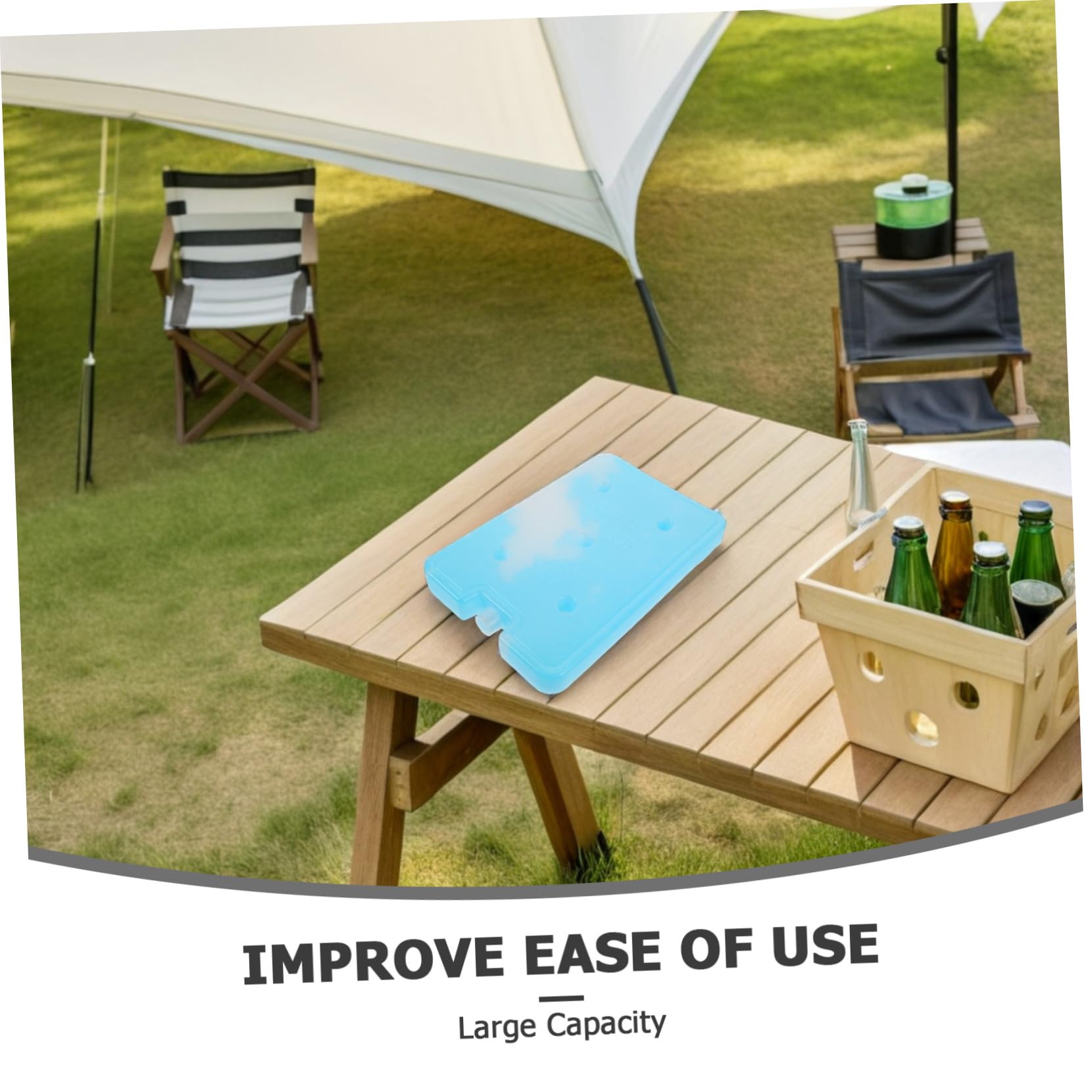 GALPADA Ice Packs Reusable Leak Cooling Blocks for Coolers Large Capacity Freezer Packs for Outdoor Picnics Market Stalls and Food Transport