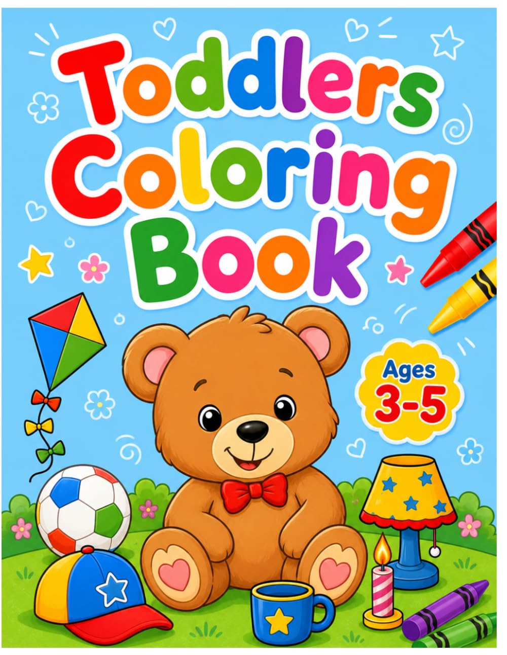 Toddlers Coloring Book for Ages 3-5: Fun & Easy Everyday Objects Coloring Book for Toddlers | Simple Large Pictures with Bold Lines for Preschool, Kindergarten, and Early Learning