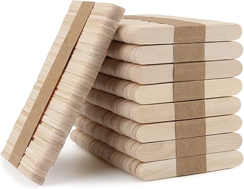 WISYOK 450 palitos de manualidades de 2.5 pulgadas, palitos de madera para manualidades en el hogar y la escuela, ideales para artes y trabajos
