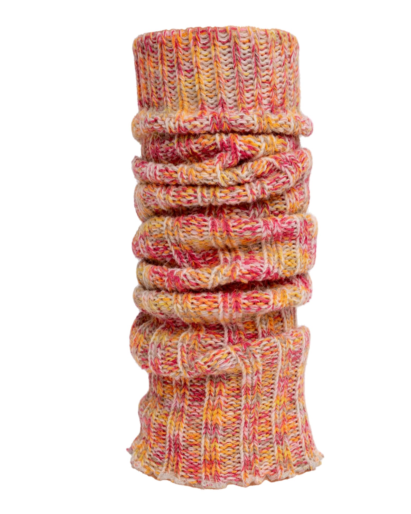 HomeOfSocks Beinstulpen Alpaka Stulpen Damen aus Wolle Grobstrick Leg Warmer – Gelb