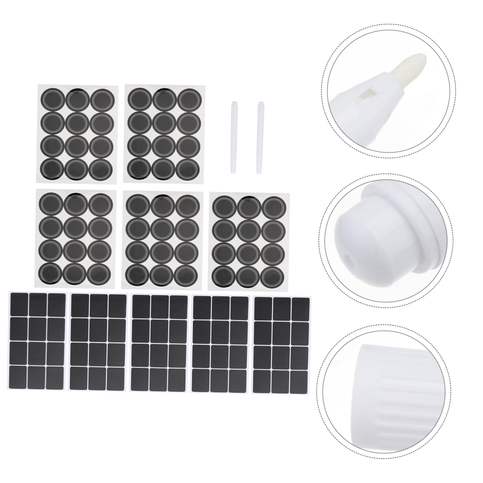 VILLCASE 3 Set Di Adesivi Sigillanti Per Etichette Da Cucina Etichette Adesive Rotonde Non Necessita Di Colla Materiale Robusto Facile Da Staccare
