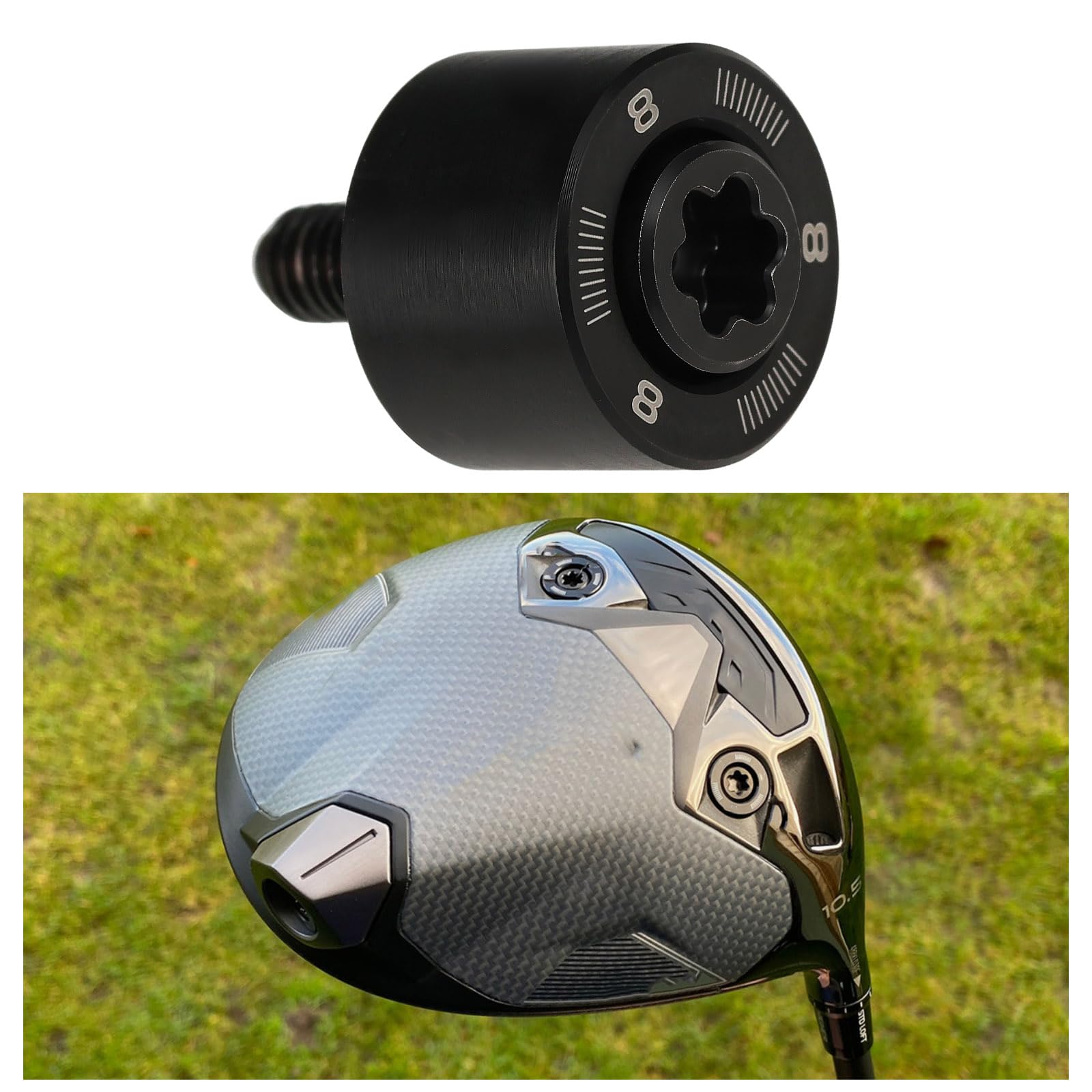 The Lord of the Tools Poids de golf compatible avec TaylorMade Qi35 LS Qi35 Qi35 Designer Noir