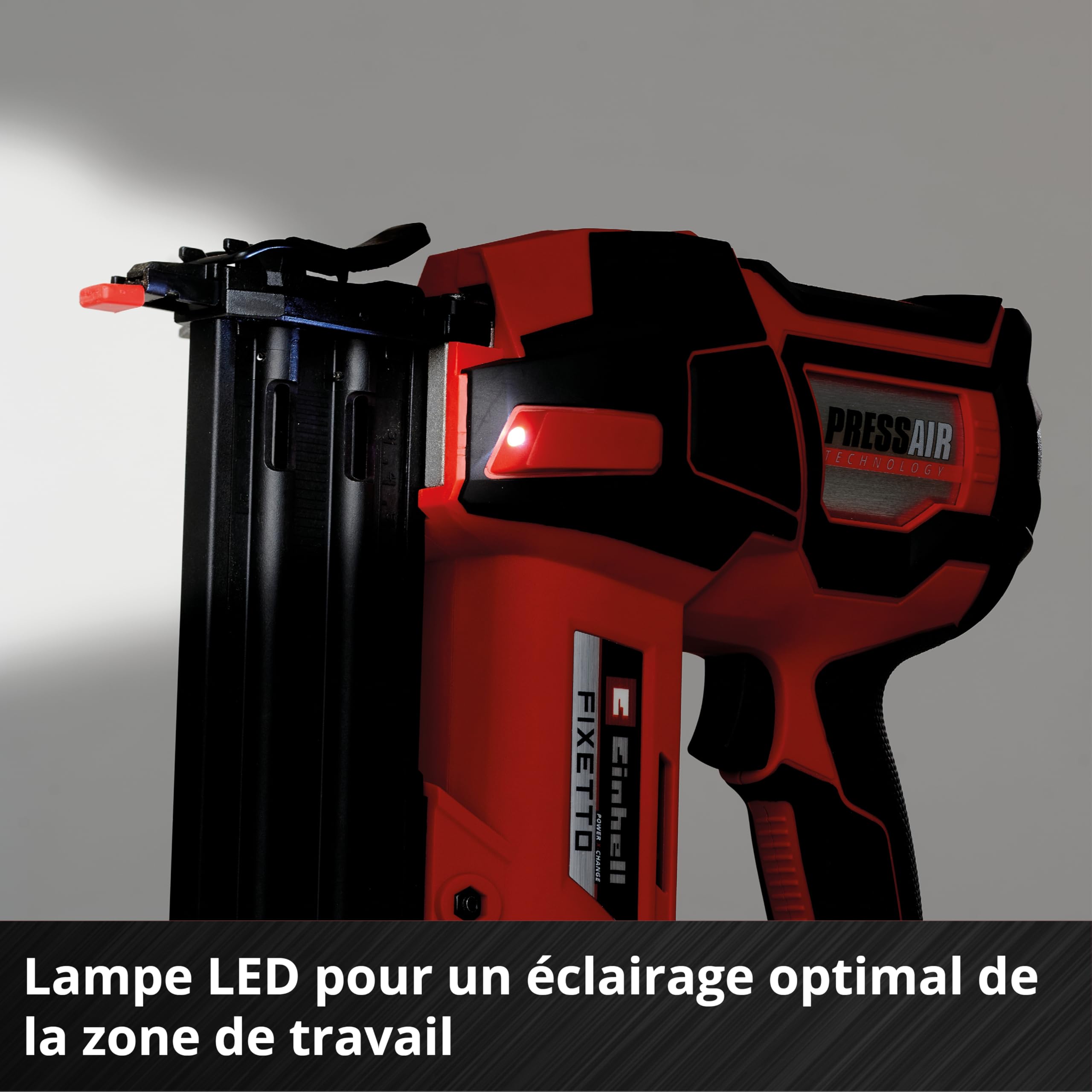 Einhell Professional Cloueuse sans fil FIXETTO 18/50 N Solo Power X-Change (18V, 60 cps/min, Clous de 15 à 50mm - largeur 1,0mm) Livré sans batterie ni chargeur