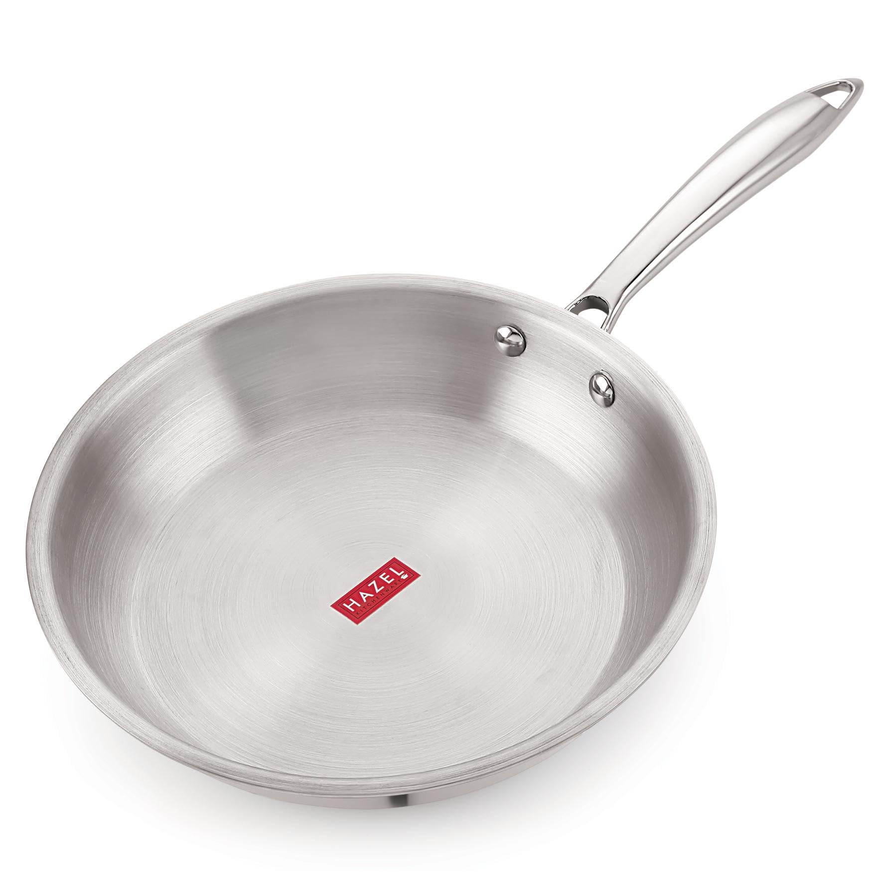 HAZEL Triply Stainless Steel Induction Bottom Fry Pan, 2.8 Litre, 30 cm (B0D79FK4YH) Amazon Price History, Amazon Price Tracker