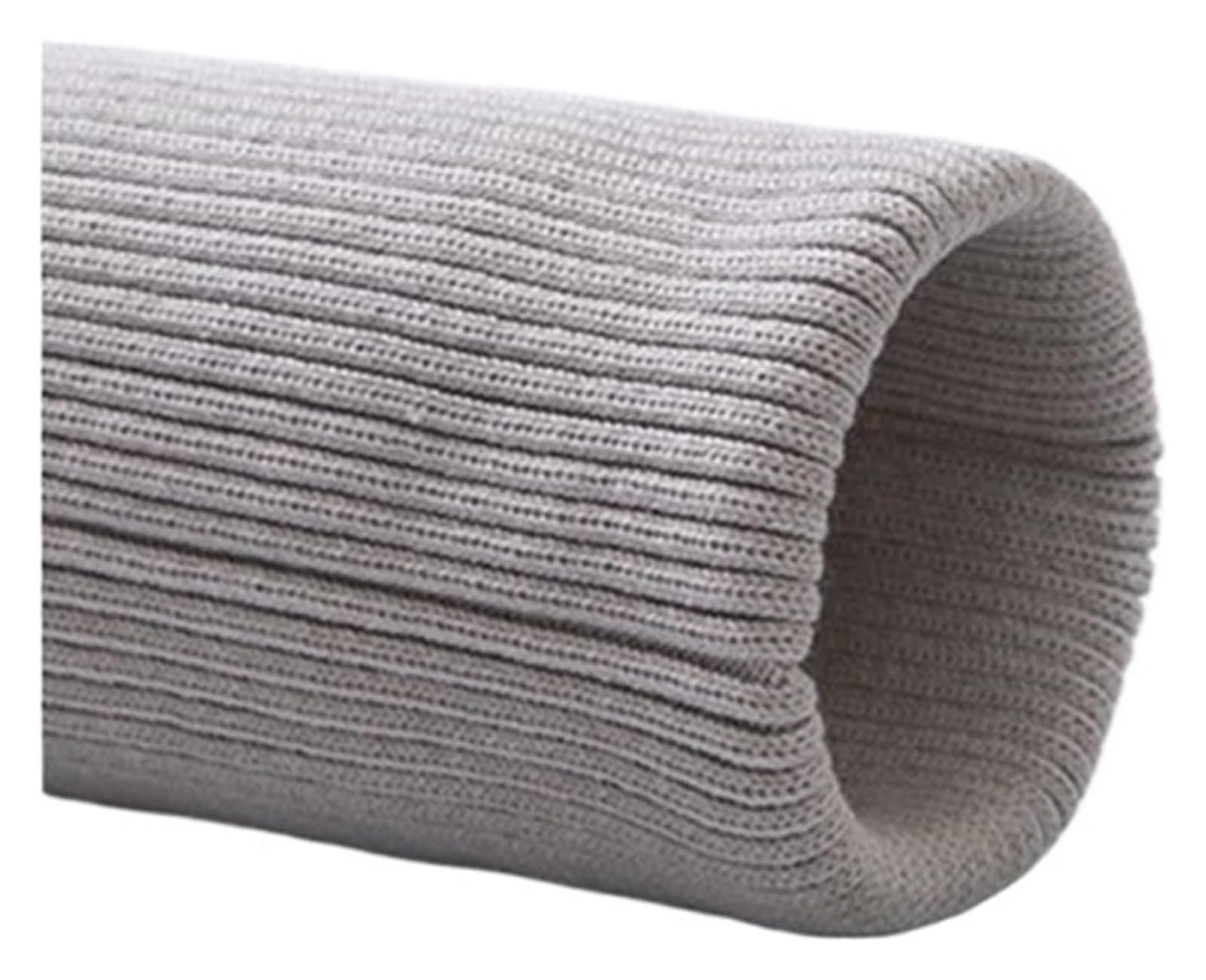 Rib Knit Cuff, Elastic Ribbed Cuffs Knitted Cuff Trims Fabric DIY Clothing Hem Multicolor(Grey)