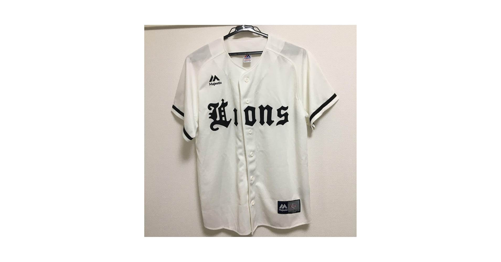 【タグ袋付き】西武　ライオンズ　メヒア　ユニフォーム　マジェスティック　M タグ袋付き】西武 ライオンズ メヒア ユニフォーム