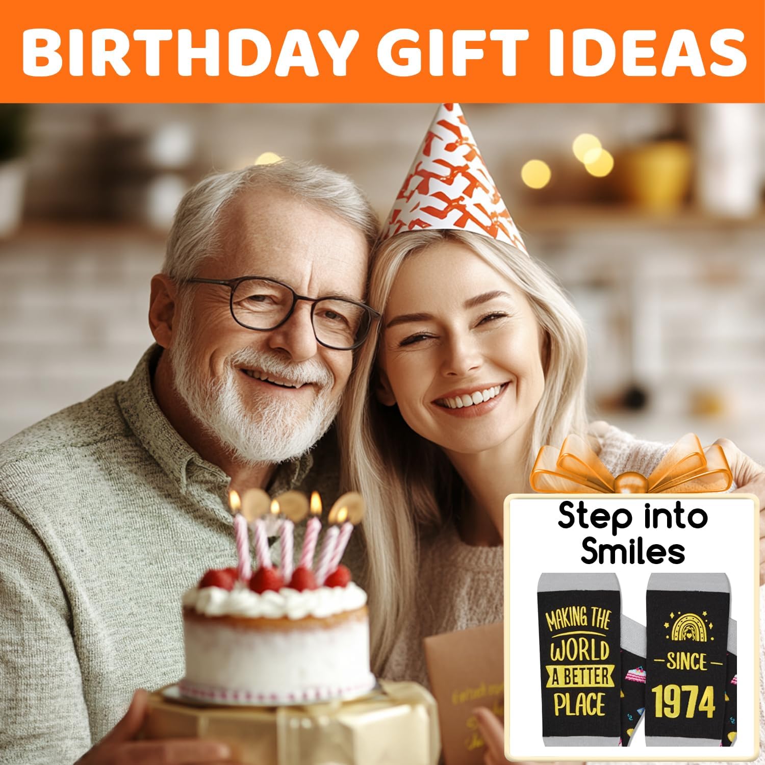 HAPPYPOP Birthday Gifts Socks for Adults - Birthday Gifts Idea for Middle-Aged Adult - Image 6