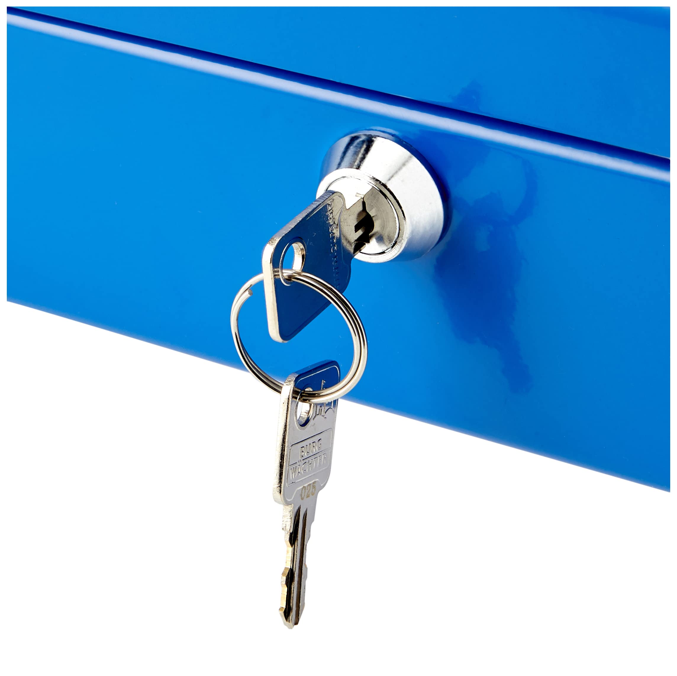 Burg Wachter CB04BL Geldkassette, blau, 300 x 90 x 240 mm