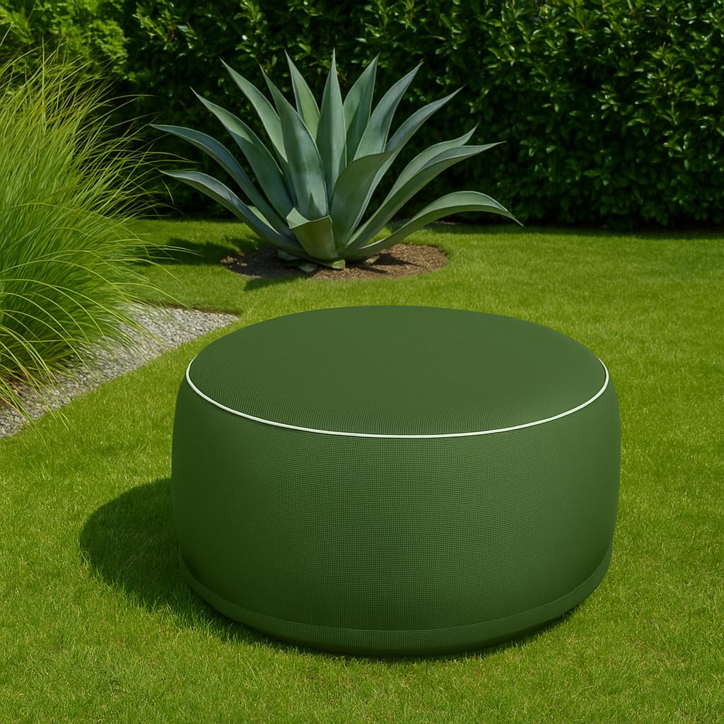 Brandsseller Sgabello gonfiabile, diametro 55 x 25 cm, impermeabile, resistente alle intemperie e facile da trasportare
