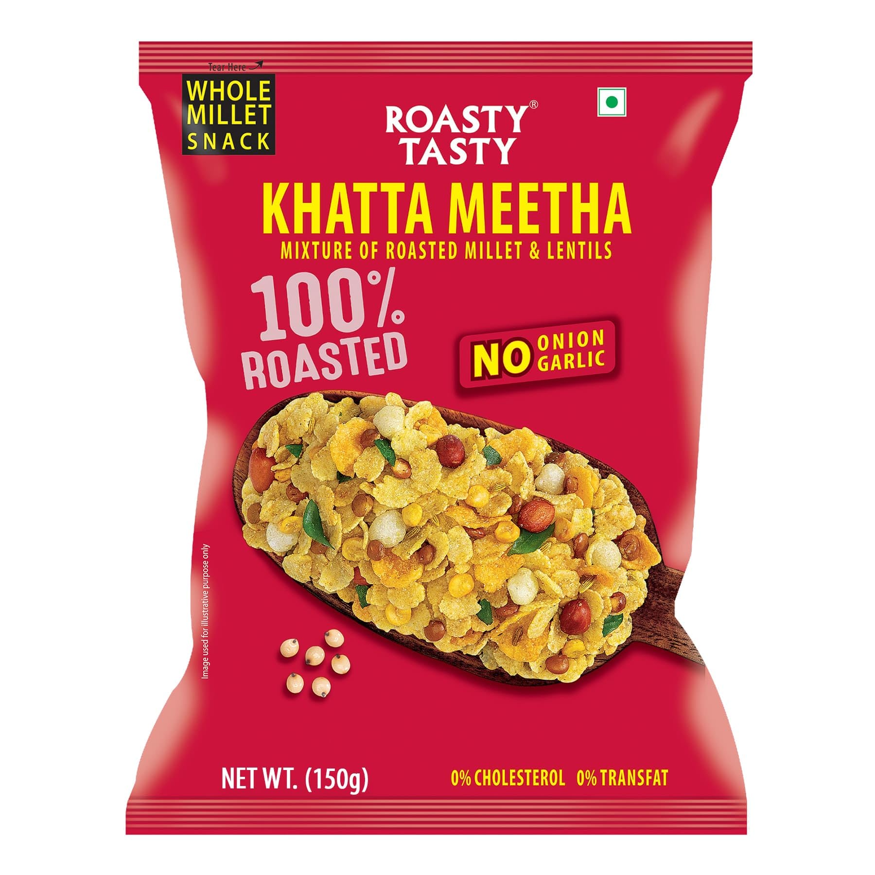 Roasty Tasty Khatta Meetha Roasted Millet Namkeen Snack 150g| Oil-Free, Millet Snack For Kids | No Onion, No Garlic | Healthy Snacks (B0DGQPPSQB) Amazon Price History, Amazon Price Tracker