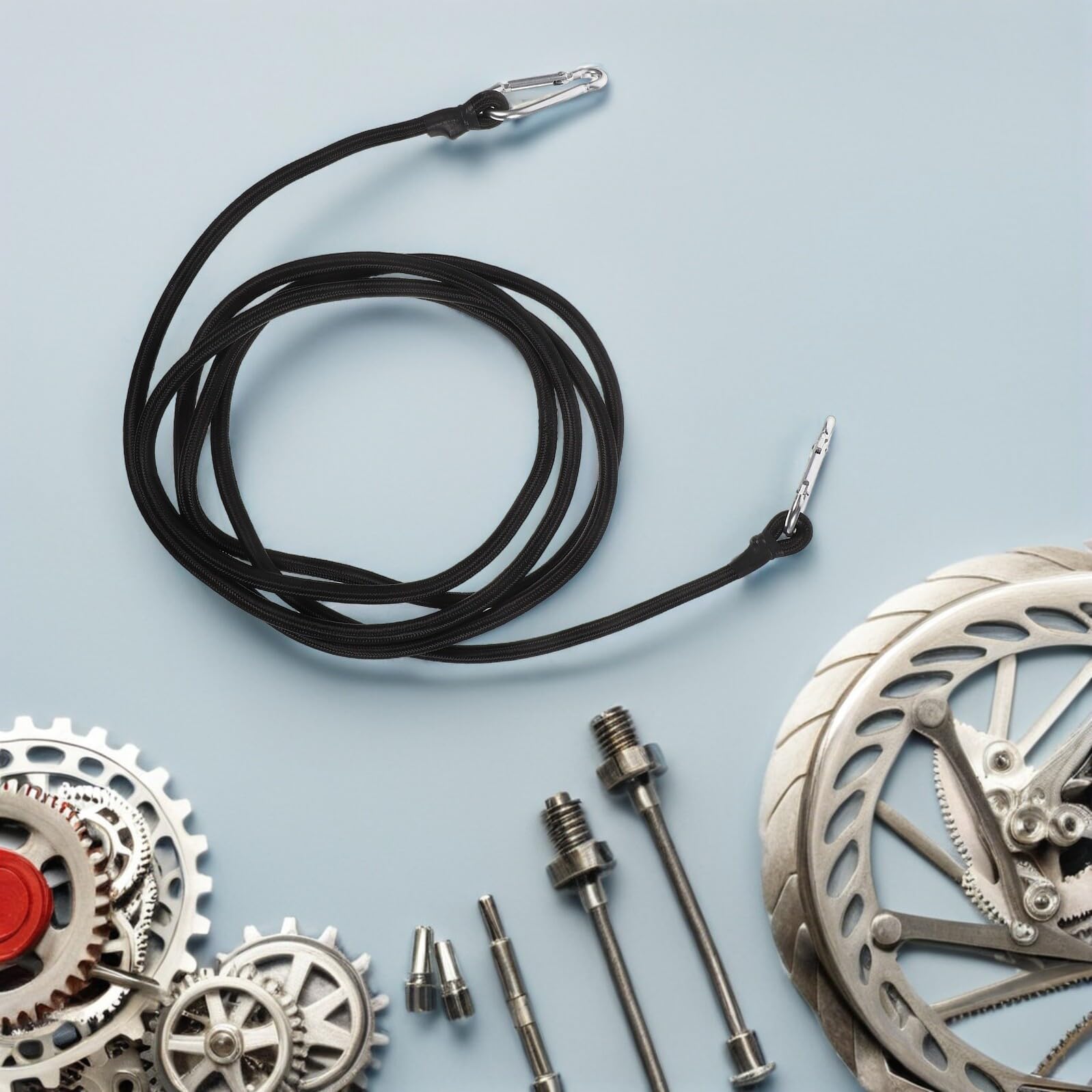 Lot de 4 Sangles Élastiques d’Arrimage pour Moto 3 Mètres Sangles à Bagages Résistantes avec Crochets Antidérapants Multi-Usages pour Porte-Vélos et Chargement Sécurisé