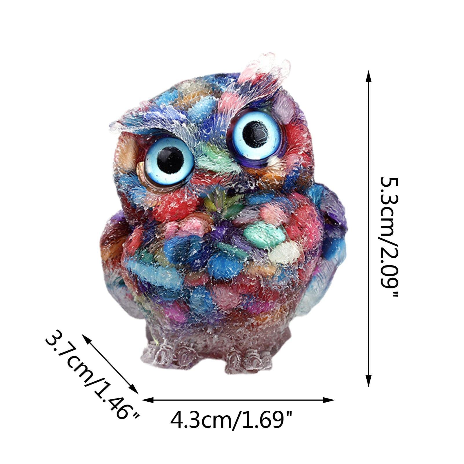 Amazon.co.jp: フクロウの像の彫刻石 - 宝石の動物の置物