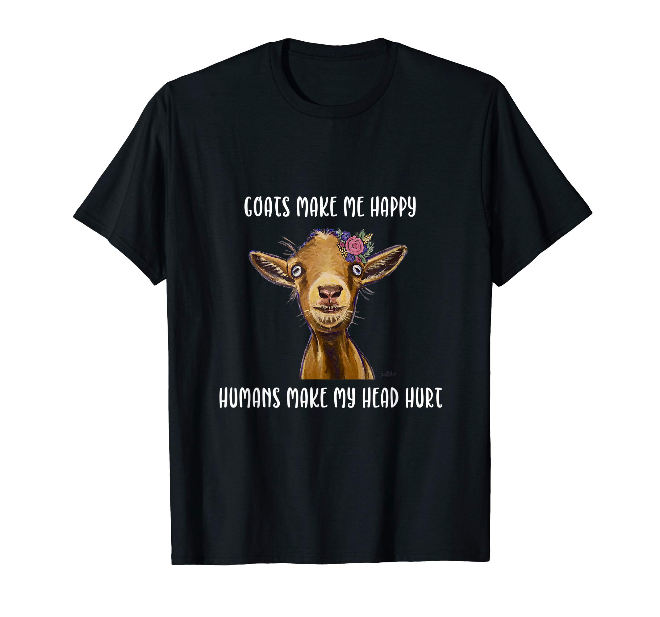 Goats Make me Happy Shirt, Goat Lover T-Shirt