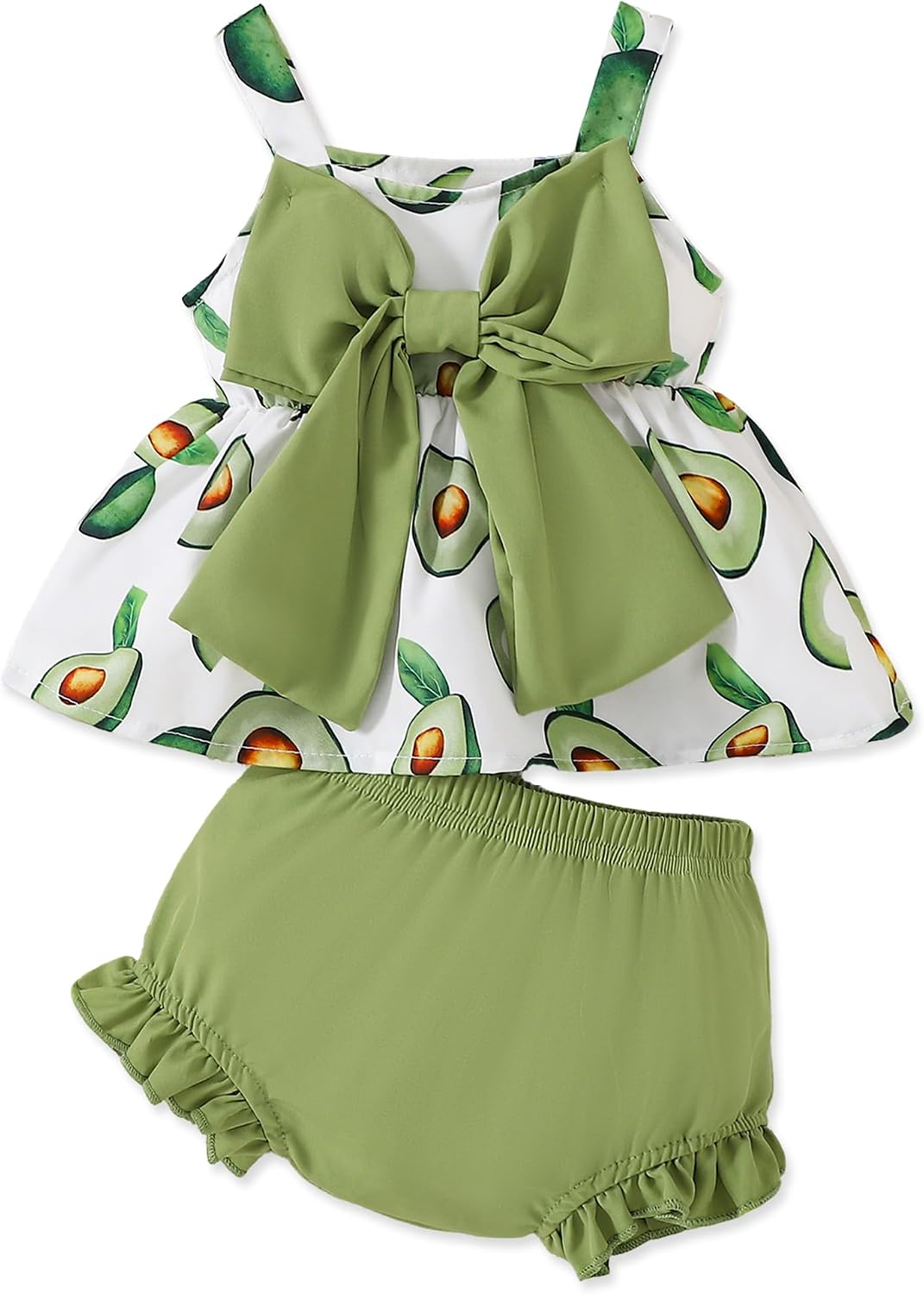 Newborn Baby Girl Clothes Summer Outfits Infant Ruffle Sleeveless Cute Bow Tank Tops 3 6 12 18 Months