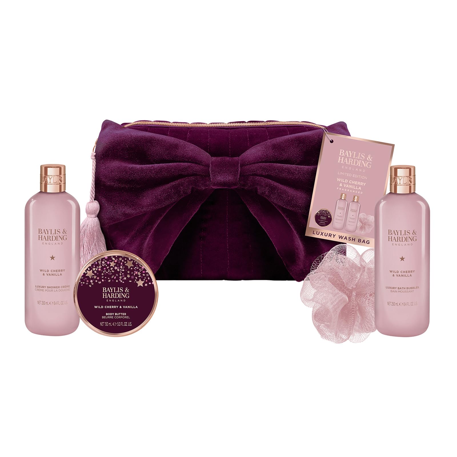 Baylis & Harding Signature Luxury Bow Wash Bag Gift Set 1 Pack