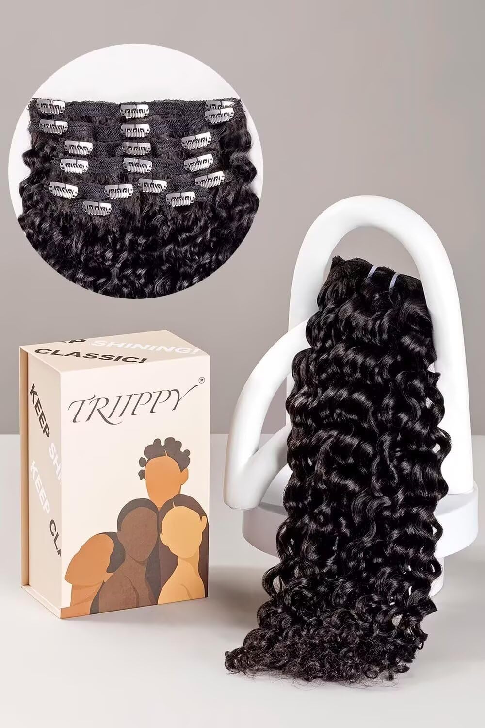 Amazon.com : TRIIPPY Raw Cambodian Hair Clip in Hair Extensions