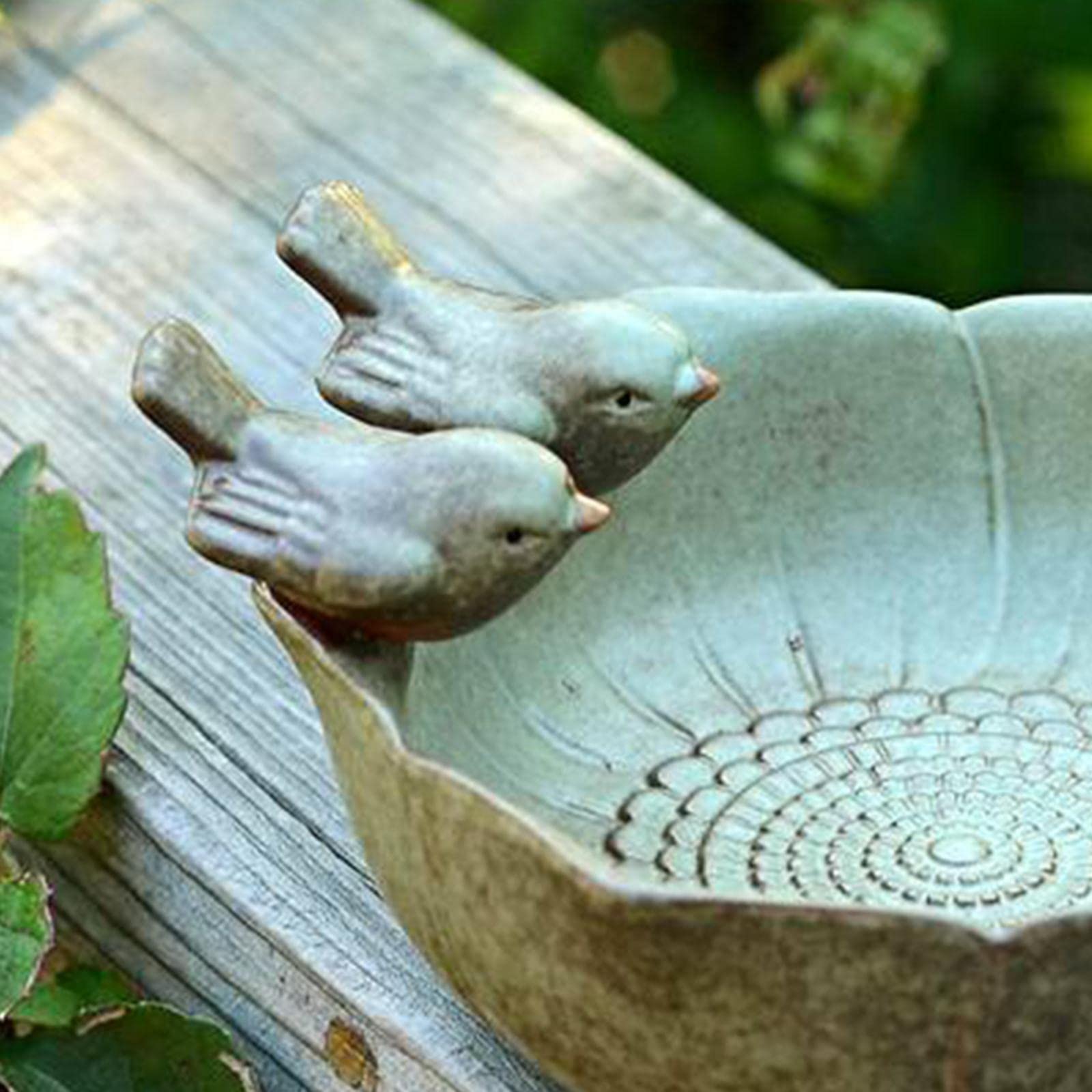 CALANDIS® Bird Bath Garden Decor Statue Aquarium Fruit Plate Handicraft Ornaments (B0BG4X5FBG) Amazon Price History, Amazon Price Tracker