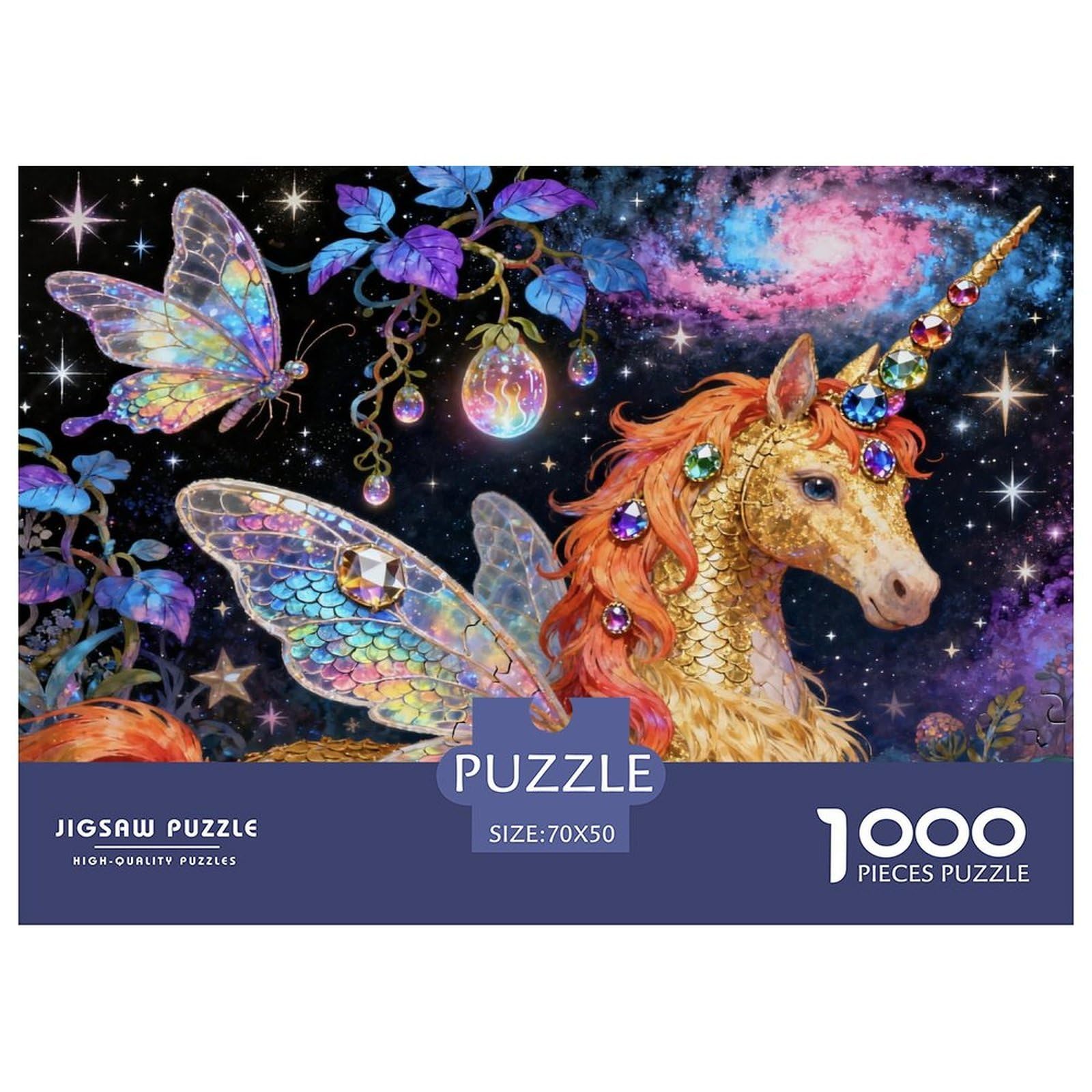 Fantasy Horse Wooden Jigsaw Puzzle Waterproof 1000 Piece Puzzles for Adults Colourful Home Decoration
