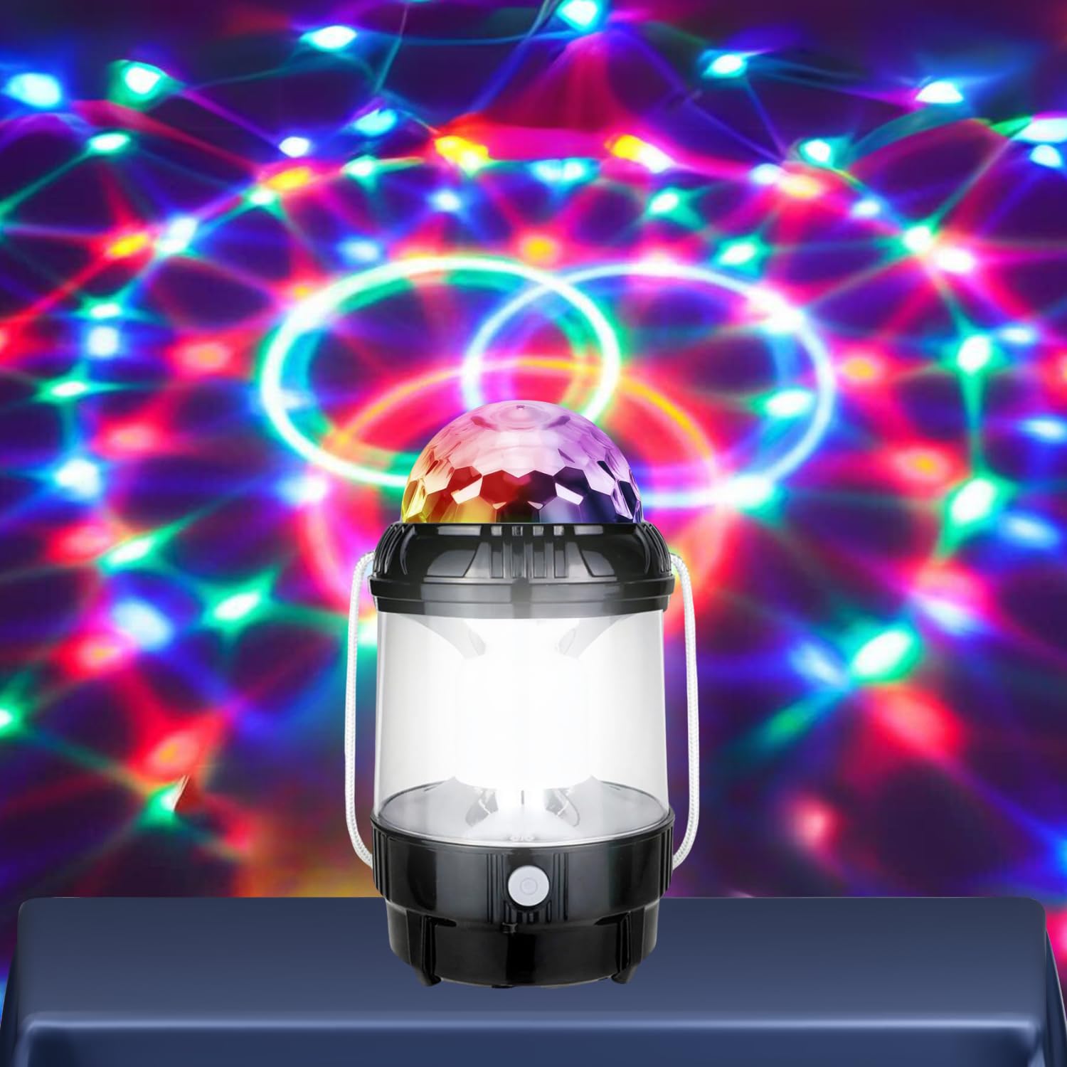 One94Store LED Disco Lamp Crystal Rotating LED Magic Bulb with Emergency Light, Power Bank Portable Light Night Lamp for Party, Home, Festival Decoration (Multicolor) (B0D5XTGHK8) Amazon Price History, Amazon Price Tracker