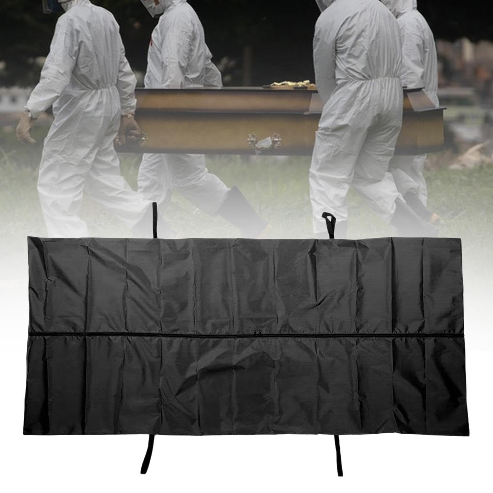 Amagogo Sac Mortuaire En Tissu Oxford Imperméable avec Poignées Solides pour Chiens et Animaux, Sac de Rangement pour Funérailles, 210x75cm