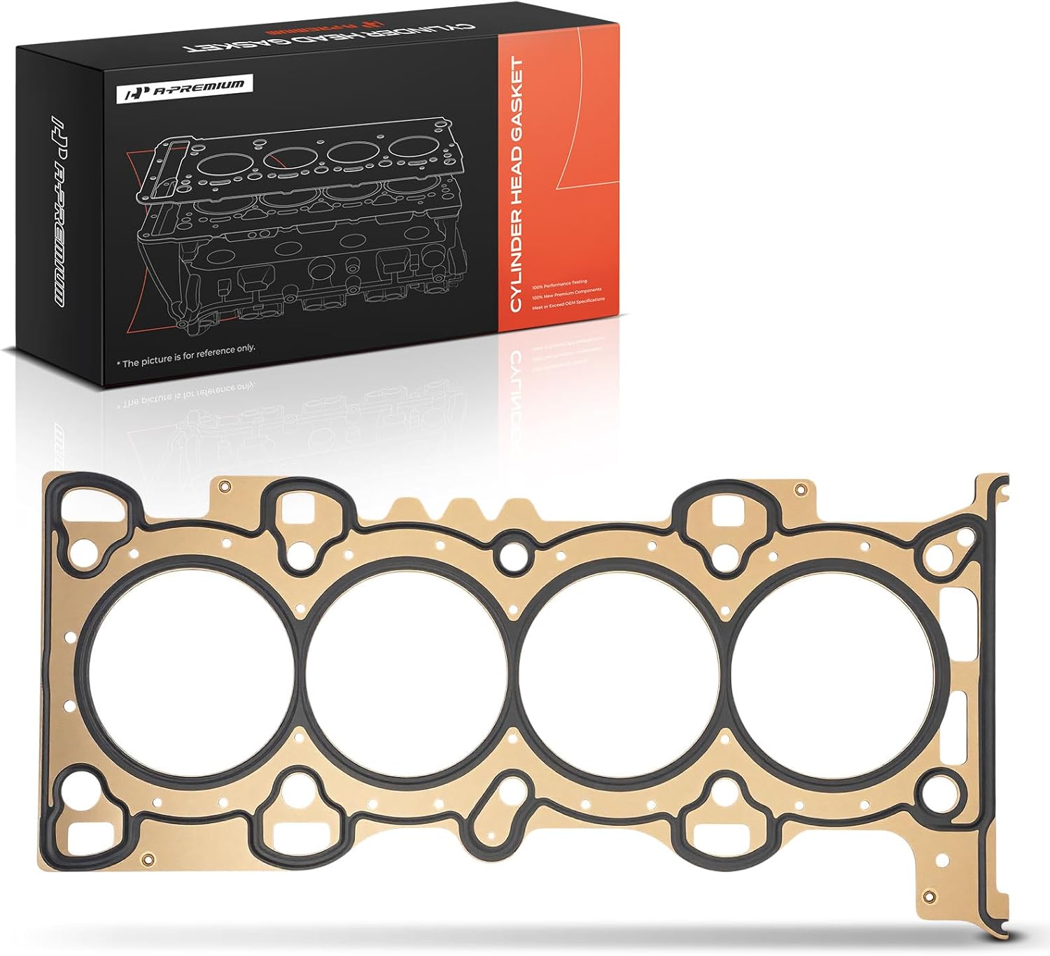A-Premium L4 2.5L Engine Cylinder Head Gasket Compatible with Ford Escape 2009-2012, Fusion 2010, Transit Connect 2021-2022 & Mercury Mariner 2009-2011, Milan 2010, Multi-Layer Steel