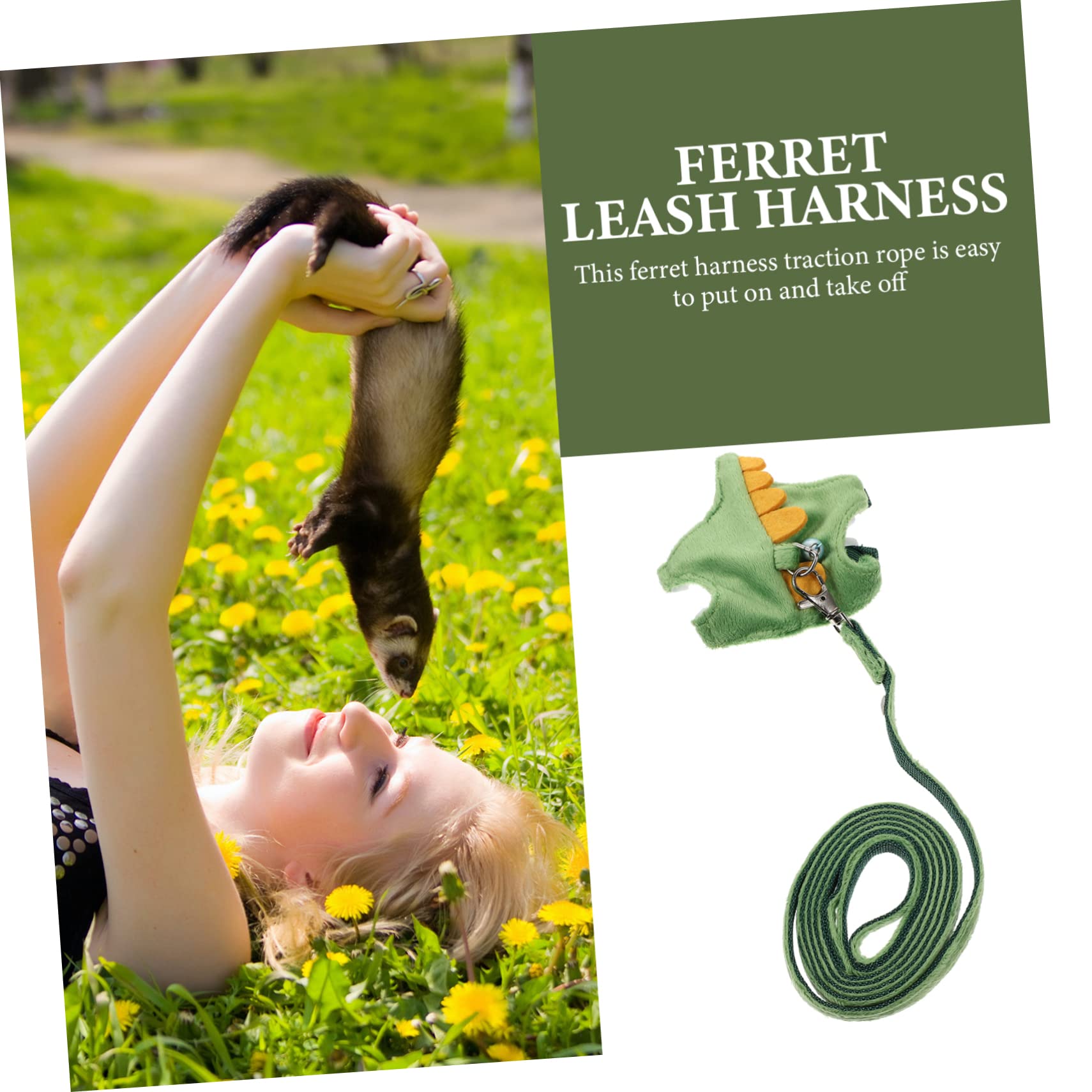 Didiseaon 5pezzi Guinzaglio Per Piccoli Animali Corda Di Trazione Per Ferret Leggero e Compatto Accessorio Per Passeggiate All Aperto