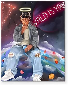Amazon.com: VYPEROCK Juice WRLD Canvas Wall Art Pop Rapper