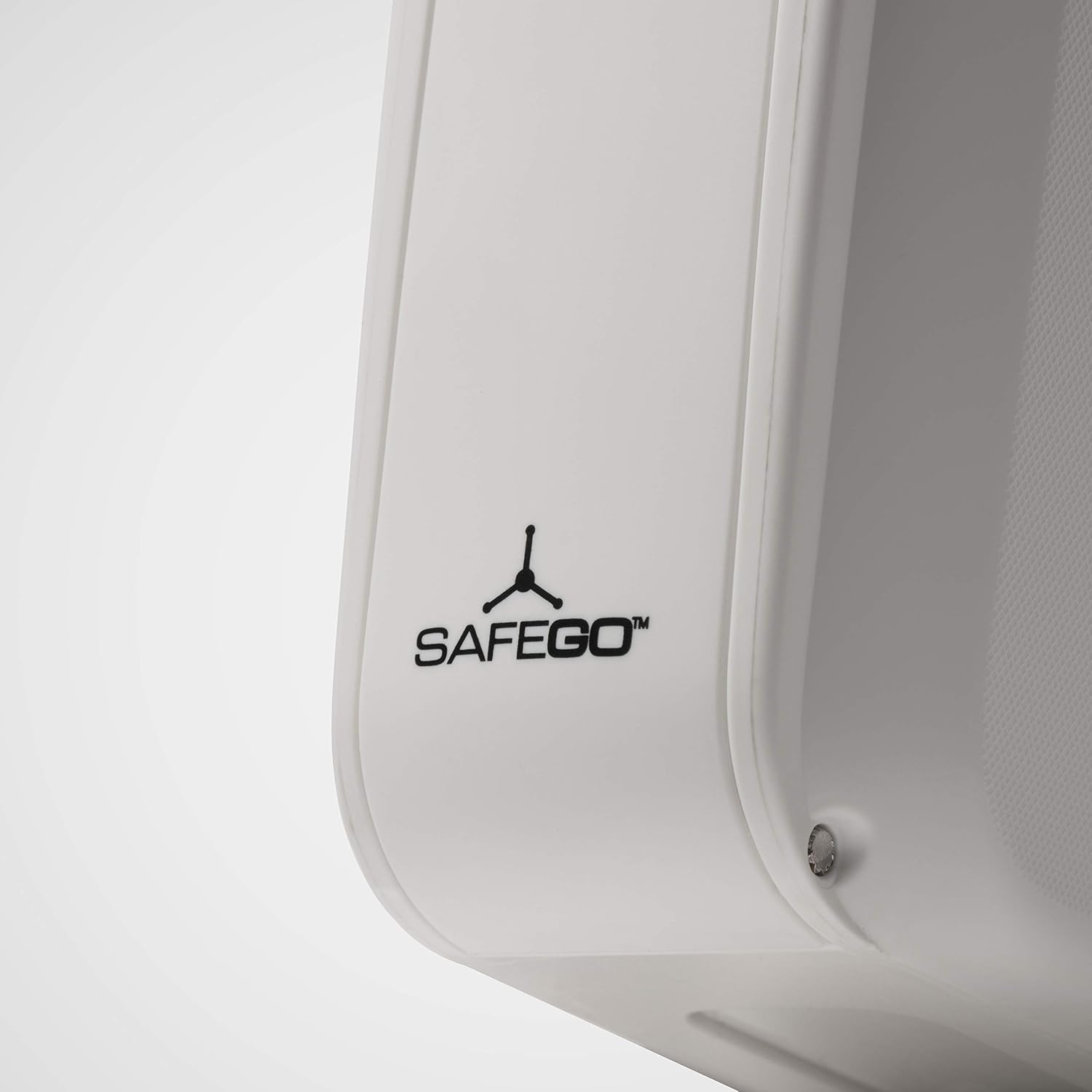 SAFEGO Portable Indoor/Outdoor Lock Box Safe with Key and Combination Access (Compact, White)